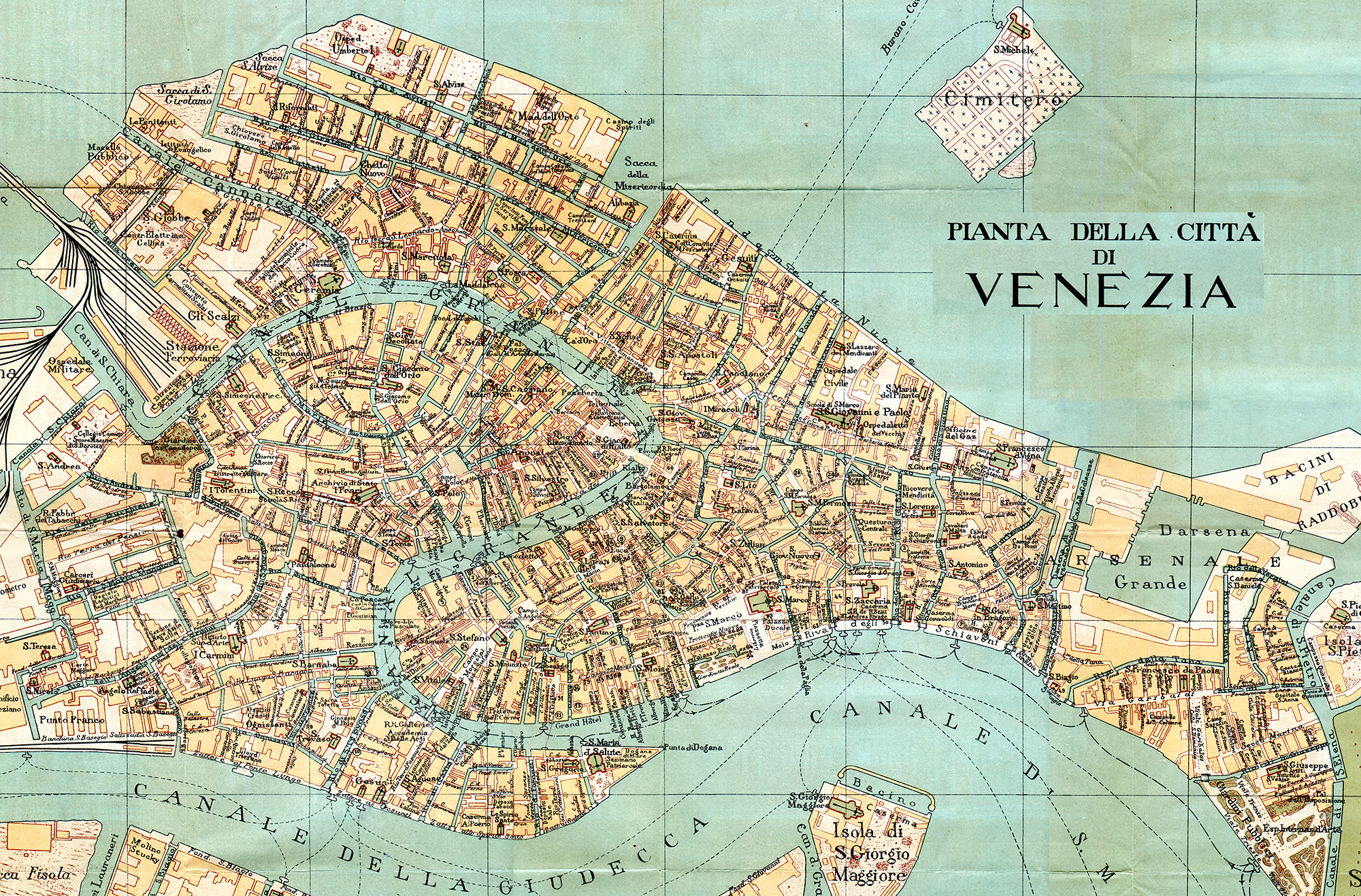 Map Of Venice Canals - World Map